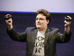 Oculus cofounder Palmer Luckey is back. And it's weird